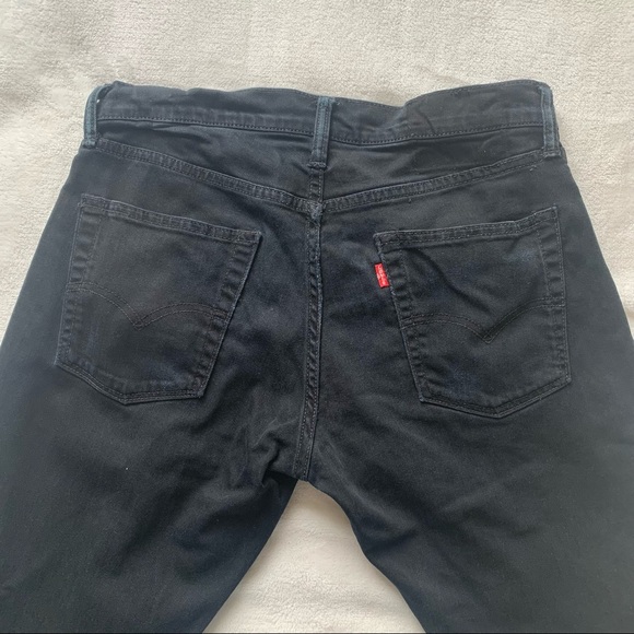 3/$30 Levi’s Men’s 513 Black Slim Straight Jeans - Picture 4 of 8
